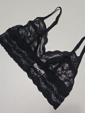 BTempted Black Lace Bralette - Women Intimates & Sleepwear Size L